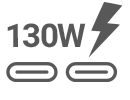 Flexible fast charging support logo